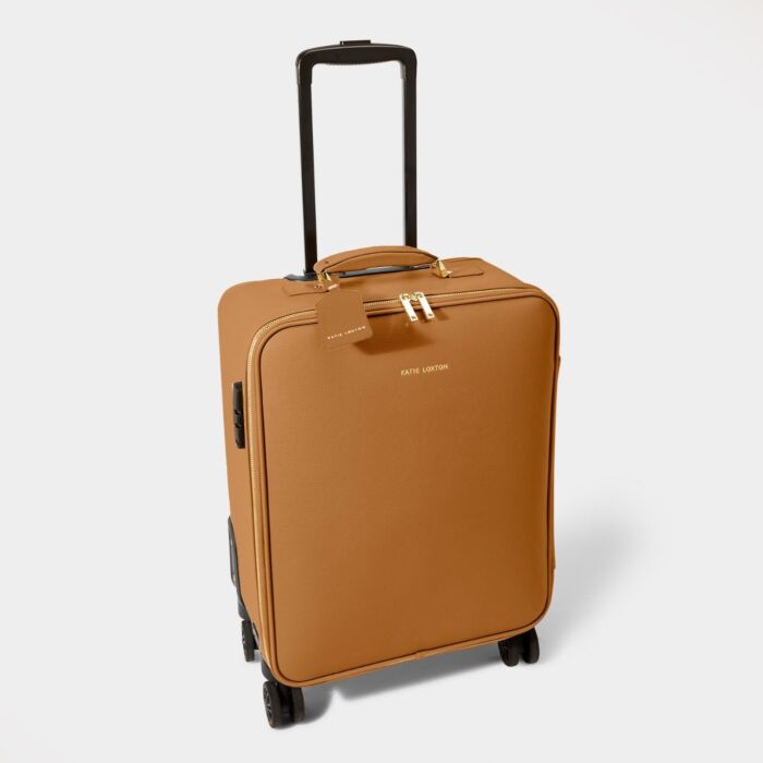 Katie Loxton Oxford Cabin Suitcase - Cognac